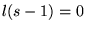 $l(s-1)=0$